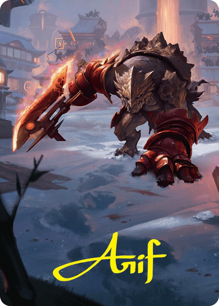 Searslicer Goblin Art Card (39/54) (Gold-Stamped Signature) [Foundations Art Series] | L.A. Mood Comics and Games