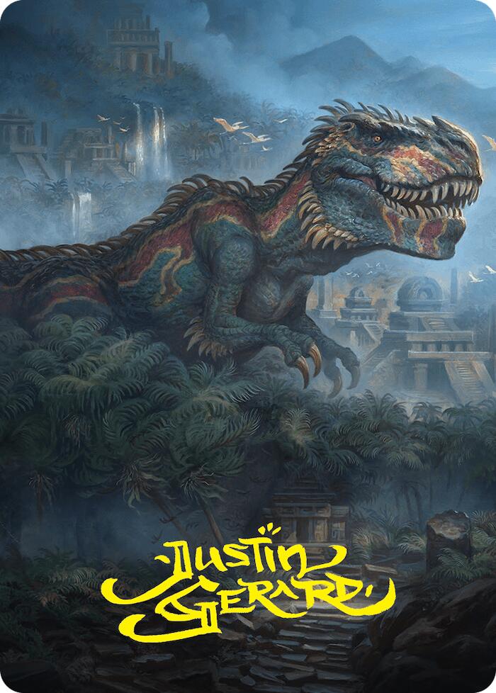 Ghalta, Primal Hunger Art Card (41/54) (Gold-Stamped Signature) [Foundations Art Series] | L.A. Mood Comics and Games