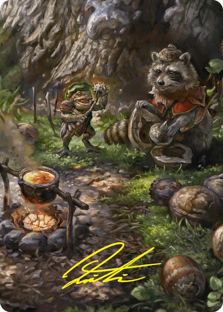 Sylvan Scavenging Art Card (46/54) (Gold-Stamped Signature) [Foundations Art Series] | L.A. Mood Comics and Games