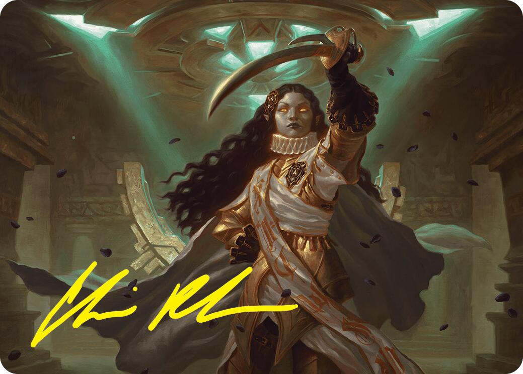 Elenda, Saint of Dusk Art Card (15/54) (Gold-Stamped Signature) [Foundations Art Series] | L.A. Mood Comics and Games