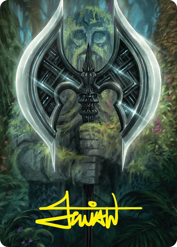 Leyline Axe Art Card (49/54) (Gold-Stamped Signature) [Foundations Art Series] | L.A. Mood Comics and Games