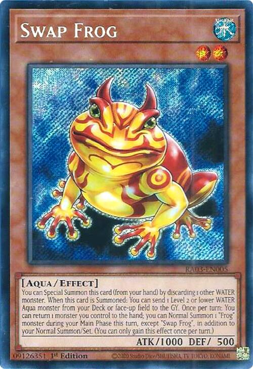 Swap Frog (Secret Rare) [RA03-EN005] Secret Rare | L.A. Mood Comics and Games