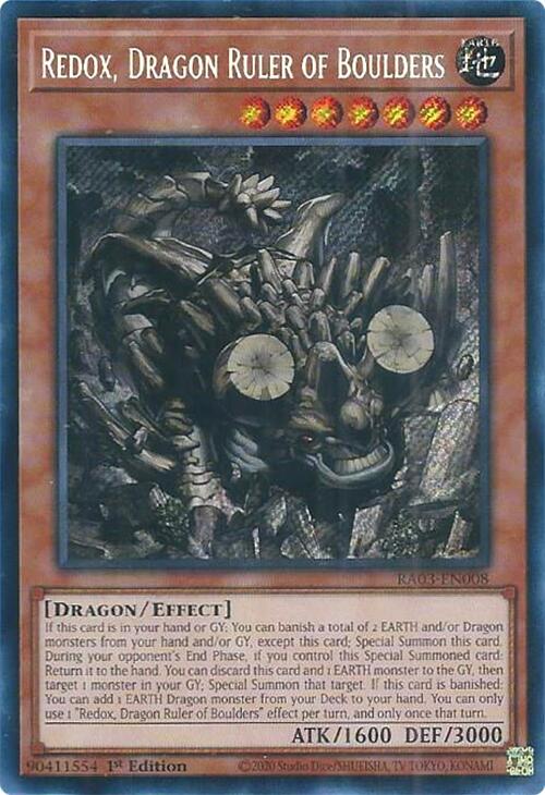 Redox, Dragon Ruler of Boulders (Secret Rare) [RA03-EN008] Secret Rare | L.A. Mood Comics and Games