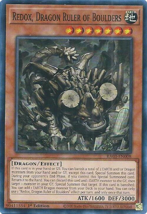 Redox, Dragon Ruler of Boulders [RA03-EN008] Super Rare | L.A. Mood Comics and Games