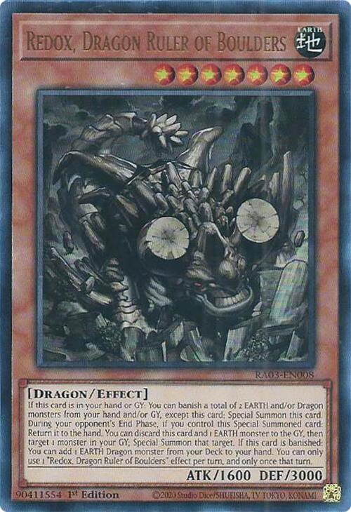 Redox, Dragon Ruler of Boulders (UR) [RA03-EN008] Ultra Rare | L.A. Mood Comics and Games