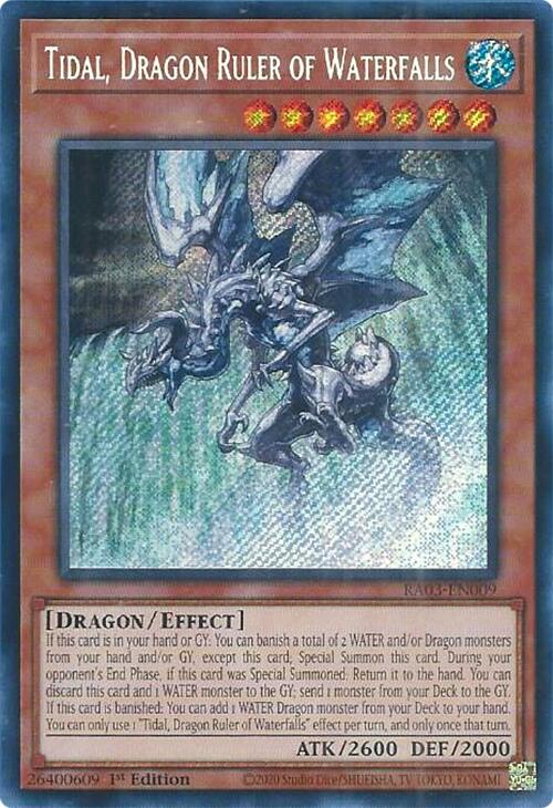 Tidal, Dragon Ruler of Waterfalls (Secret Rare) [RA03-EN009] Secret Rare | L.A. Mood Comics and Games