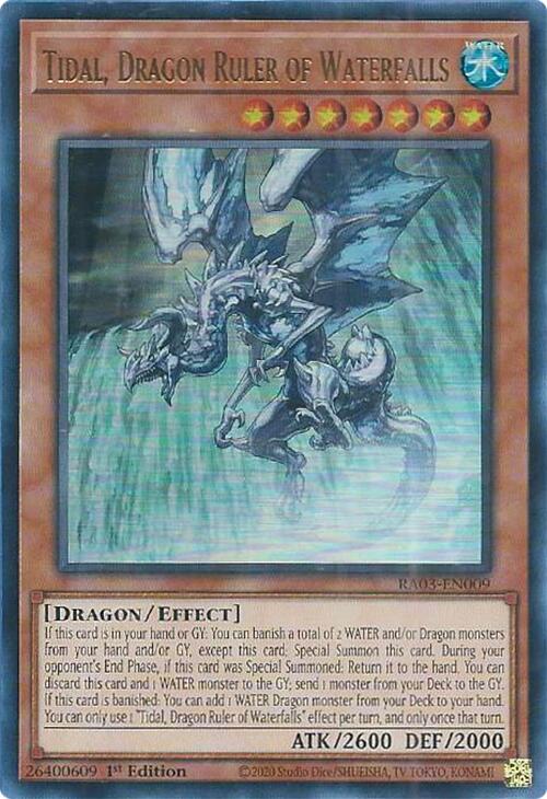 Tidal, Dragon Ruler of Waterfalls (UR) [RA03-EN009] Ultra Rare | L.A. Mood Comics and Games