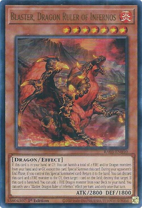 Blaster, Dragon Ruler of Infernos (UR) [RA03-EN010] Ultra Rare | L.A. Mood Comics and Games