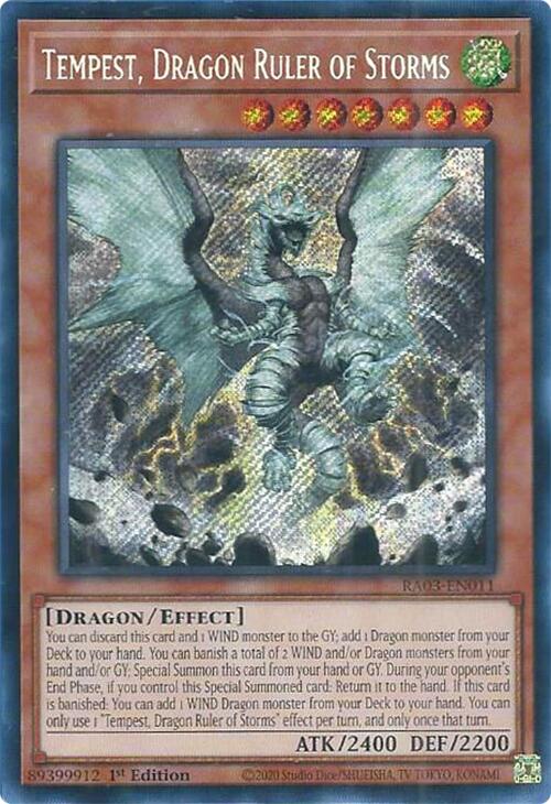 Tempest, Dragon Ruler of Storms (Secret Rare) [RA03-EN011] Secret Rare | L.A. Mood Comics and Games