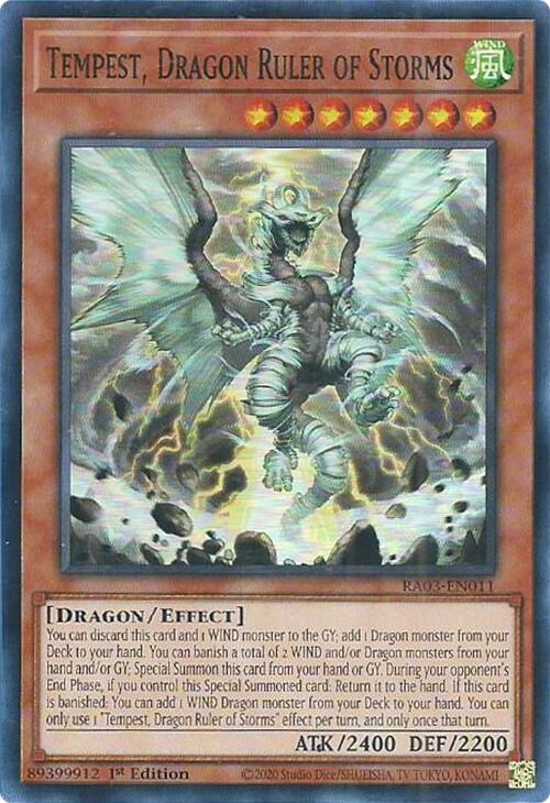 Tempest, Dragon Ruler of Storms [RA03-EN011] Super Rare | L.A. Mood Comics and Games