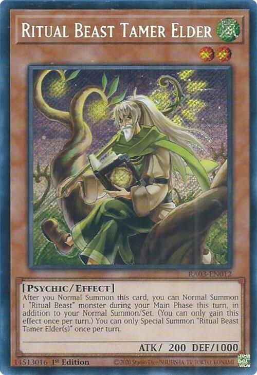 Ritual Beast Tamer Elder (Secret Rare) [RA03-EN012] Secret Rare | L.A. Mood Comics and Games