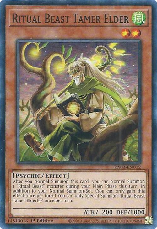 Ritual Beast Tamer Elder [RA03-EN012] Super Rare | L.A. Mood Comics and Games