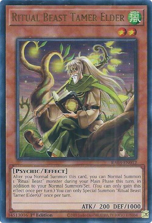 Ritual Beast Tamer Elder (UR) [RA03-EN012] Ultra Rare | L.A. Mood Comics and Games