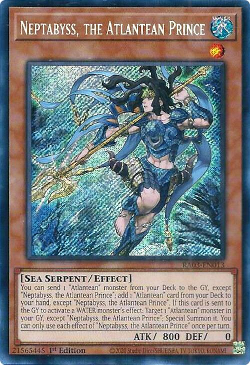 Neptabyss, the Atlantean Prince (Secret Rare) [RA03-EN013] Secret Rare | L.A. Mood Comics and Games