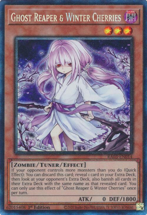 Ghost Reaper & Winter Cherries (Alternate Art) (PCR) [RA03-EN014] Prismatic Collector's Rare | L.A. Mood Comics and Games