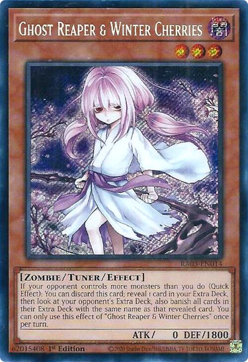 Ghost Reaper & Winter Cherries (Alternate Art) (Secret Rare) [RA03-EN014] Secret Rare | L.A. Mood Comics and Games