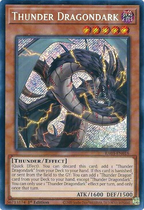 Thunder Dragondark (Secret Rare) [RA03-EN018] Secret Rare | L.A. Mood Comics and Games