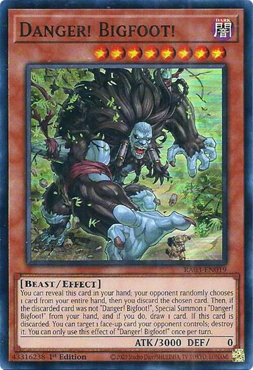 Danger! Bigfoot! [RA03-EN019] Super Rare | L.A. Mood Comics and Games