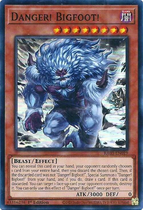 Danger! Bigfoot! (Alternate Art) [RA03-EN019] Super Rare | L.A. Mood Comics and Games