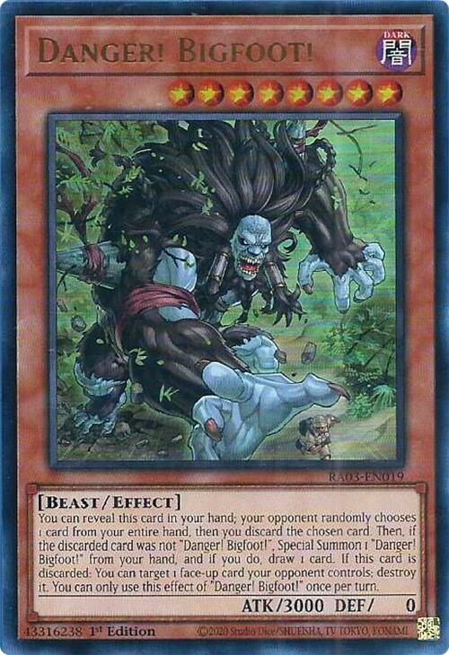 Danger! Bigfoot! (UR) [RA03-EN019] Ultra Rare | L.A. Mood Comics and Games