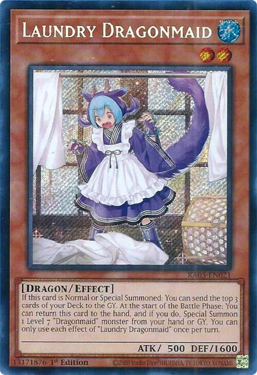 Laundry Dragonmaid (Secret Rare) [RA03-EN021] Secret Rare | L.A. Mood Comics and Games