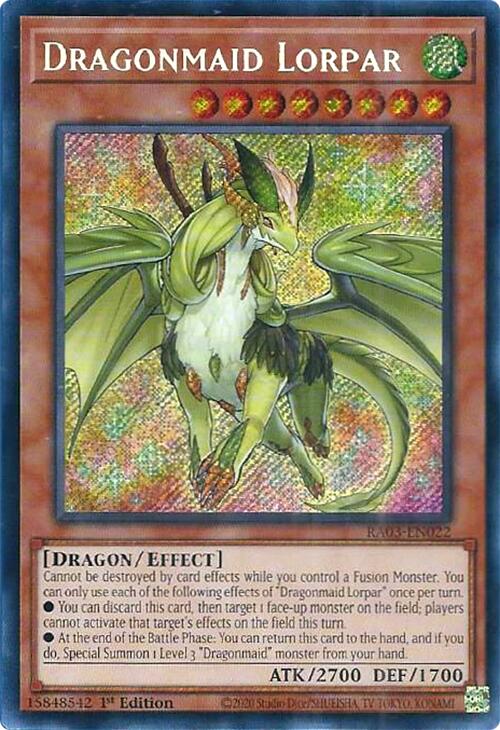 Dragonmaid Lorpar (Secret Rare) [RA03-EN022] Secret Rare | L.A. Mood Comics and Games