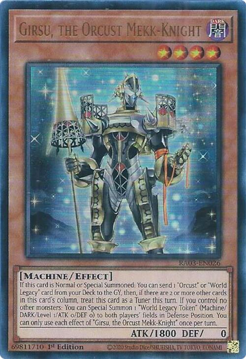 Girsu, the Orcust Mekk-Knight (UR) [RA03-EN026] Ultra Rare | L.A. Mood Comics and Games