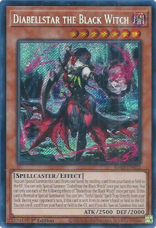 Diabellstar the Black Witch (Secret Rare) [RA03-EN032] Secret Rare | L.A. Mood Comics and Games