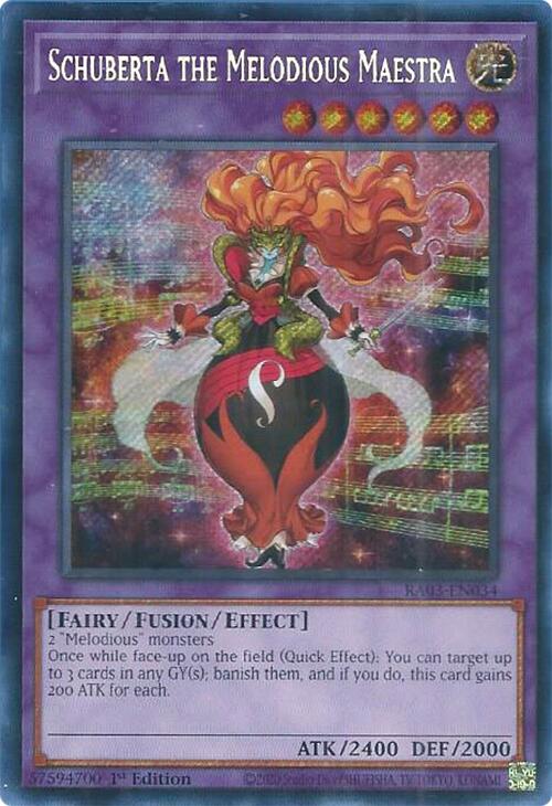 Schuberta the Melodious Maestra (Secret Rare) [RA03-EN034] Secret Rare | L.A. Mood Comics and Games