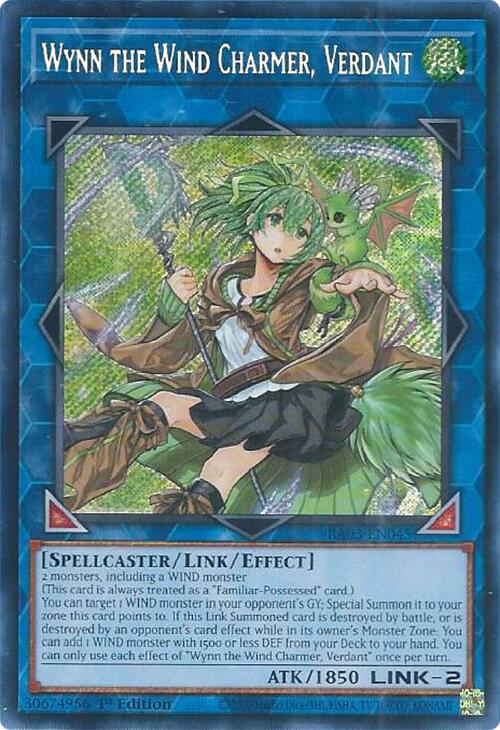 Wynn the Wind Charmer, Verdant (Secret Rare) [RA03-EN045] Secret Rare | L.A. Mood Comics and Games