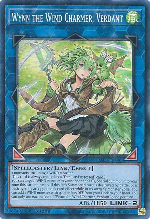 Wynn the Wind Charmer, Verdant [RA03-EN045] Super Rare | L.A. Mood Comics and Games