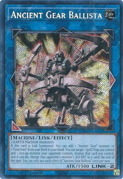 Ancient Gear Ballista (Secret Rare) [RA03-EN046] Secret Rare | L.A. Mood Comics and Games