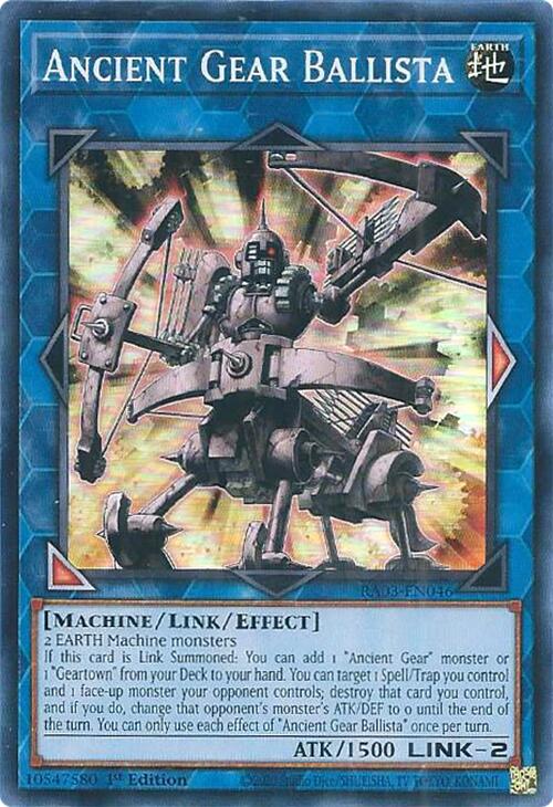 Ancient Gear Ballista [RA03-EN046] Super Rare | L.A. Mood Comics and Games