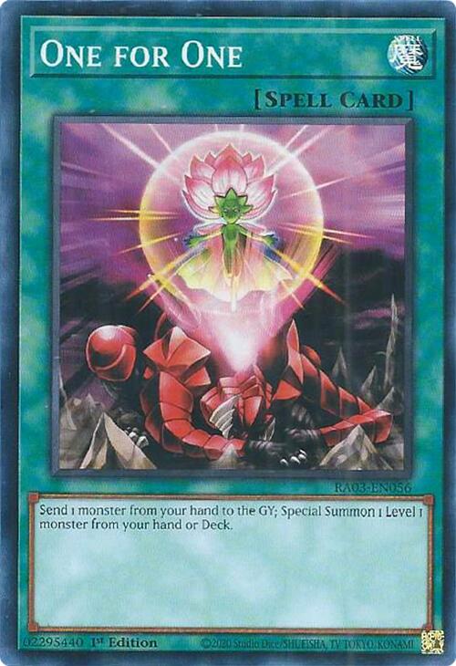 One for One [RA03-EN056] Super Rare | L.A. Mood Comics and Games