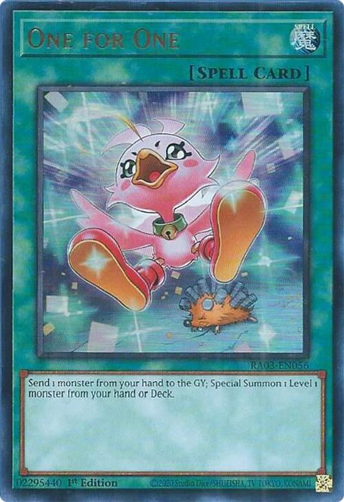 One for One (Alternate Art) (UR) [RA03-EN056] Ultra Rare | L.A. Mood Comics and Games
