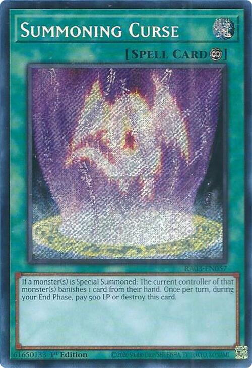Summoning Curse (Secret Rare) [RA03-EN057] Secret Rare | L.A. Mood Comics and Games