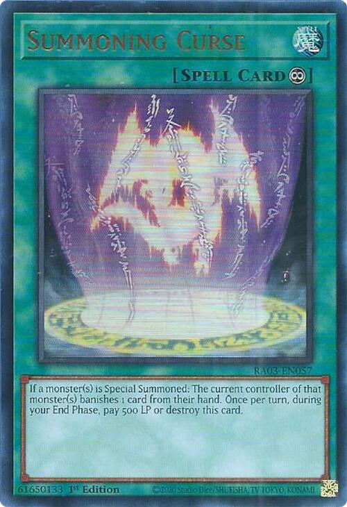 Summoning Curse (UR) [RA03-EN057] Ultra Rare | L.A. Mood Comics and Games