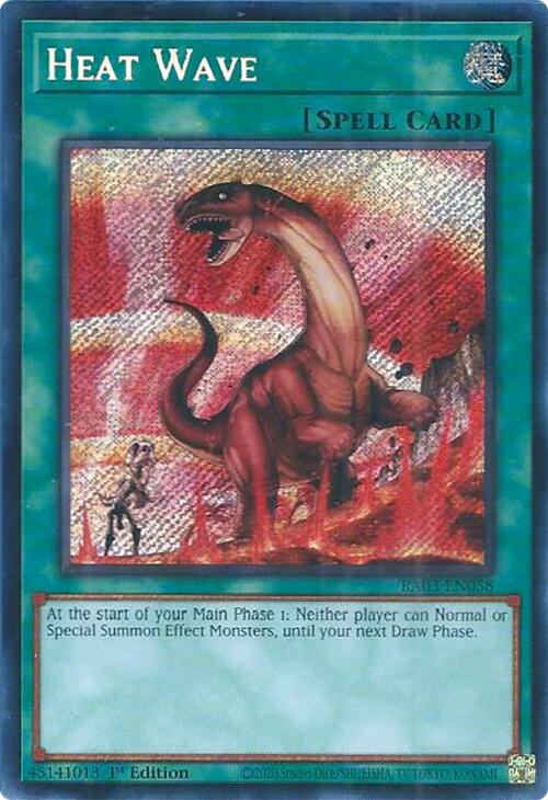 Heat Wave (Secret Rare) [RA03-EN058] Secret Rare | L.A. Mood Comics and Games