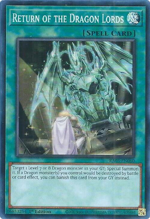 Return of the Dragon Lords [RA03-EN060] Super Rare | L.A. Mood Comics and Games