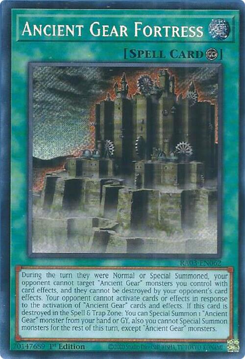 Ancient Gear Fortress (Secret Rare) [RA03-EN062] Secret Rare | L.A. Mood Comics and Games