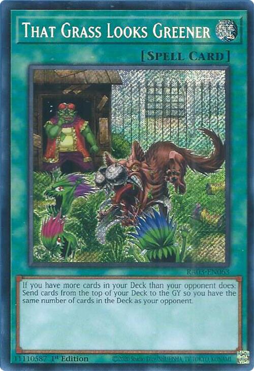 That Grass Looks Greener (Secret Rare) [RA03-EN063] Secret Rare | L.A. Mood Comics and Games