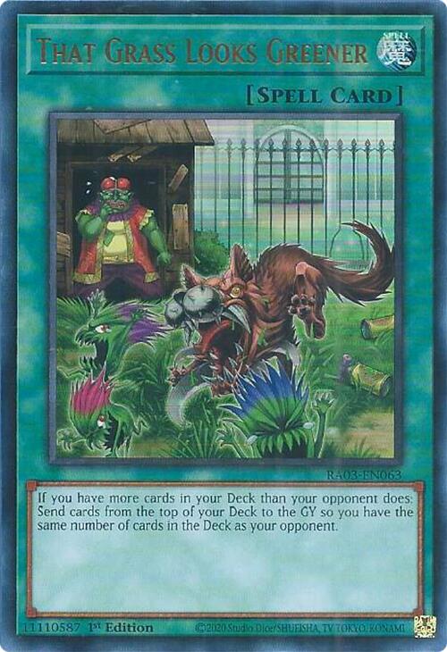 That Grass Looks Greener (UR) [RA03-EN063] Ultra Rare | L.A. Mood Comics and Games
