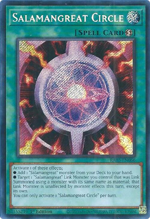 Salamangreat Circle (Secret Rare) [RA03-EN066] Secret Rare | L.A. Mood Comics and Games