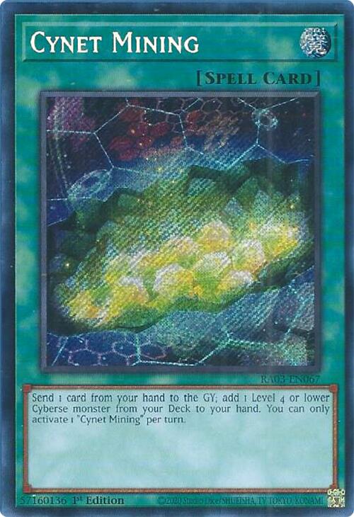 Cynet Mining (Secret Rare) [RA03-EN067] Secret Rare | L.A. Mood Comics and Games