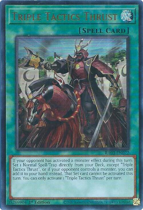 Triple Tactics Thrust (UR) [RA03-EN072] Ultra Rare | L.A. Mood Comics and Games