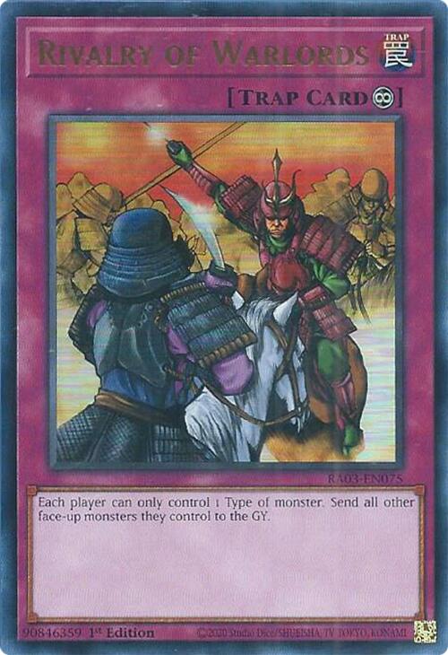 Rivalry of Warlords (UR) [RA03-EN075] Ultra Rare | L.A. Mood Comics and Games