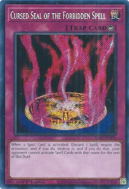 Cursed Seal of the Forbidden Spell (Secret Rare) [RA03-EN076] Secret Rare | L.A. Mood Comics and Games