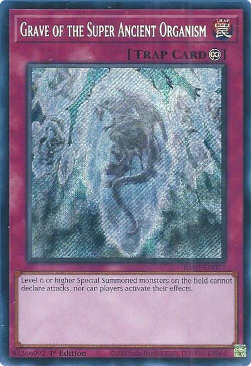 Grave of the Super Ancient Organism (Secret Rare) [RA03-EN077] Secret Rare | L.A. Mood Comics and Games