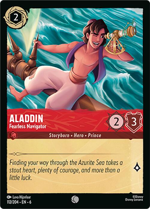 Aladdin - Fearless Navigator (112/204) [Azurite Sea] | L.A. Mood Comics and Games