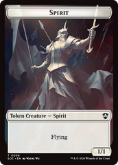 Spirit (0006) // Illusion Double-Sided Token [Secrets of Strixhaven Commander Tokens] | L.A. Mood Comics and Games